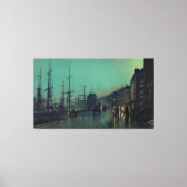 John Atkinson Grimshaw - Scheepvaart op de Clyde Canvas Afdruk (Voorkant)