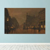 John Atkinson Grimshaw - St Anne's Square en Exch Canvas Afdruk (Insitu (Houten vloer))