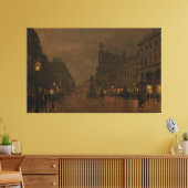 John Atkinson Grimshaw - St Anne's Square en Exch Canvas Afdruk (Insitu (Woonkamer))