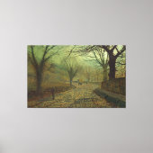 John Atkinson Grimshaw - Stapleton Park, nabij Pon Canvas Afdruk (Voorkant)