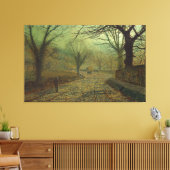 John Atkinson Grimshaw - Stapleton Park, nabij Pon Canvas Afdruk (Insitu (Woonkamer))