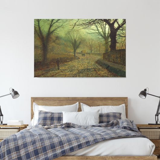 John Atkinson Grimshaw - Stapleton Park, near Pont Canvas Afdruk (Insitu (Slaapkamer))