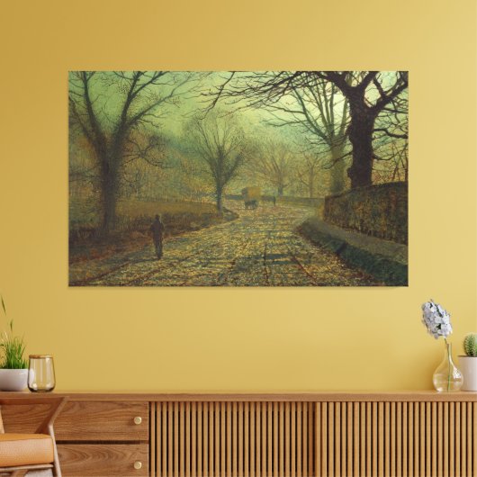 John Atkinson Grimshaw - Stapleton Park, near Pont Canvas Afdruk (Insitu (Woonkamer))