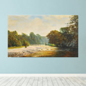 John Atkinson Grimshaw - Stapstenen, Bolton Canvas Afdruk (Insitu (Houten vloer))