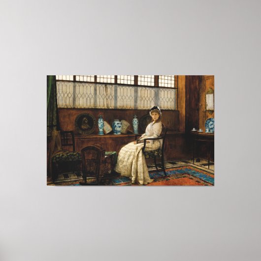 John Atkinson Grimshaw - The Cradle Song  Canvas Afdruk (Voorkant)