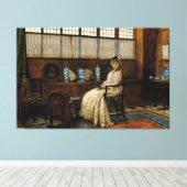 John Atkinson Grimshaw - The Cradle Song  Canvas Afdruk (Insitu (Houten vloer))