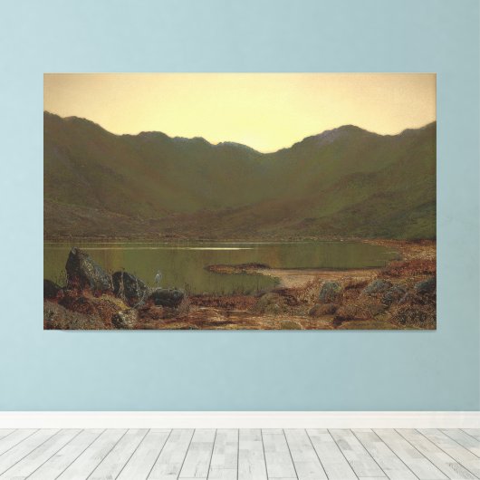 John Atkinson Grimshaw - The Haunt of the Heron Canvas Afdruk (Insitu (Houten vloer))