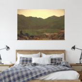 John Atkinson Grimshaw - The Haunt of the Heron Canvas Afdruk (Insitu (Slaapkamer))