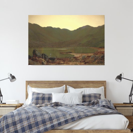 John Atkinson Grimshaw - The Haunt of the Heron Canvas Afdruk (Insitu (Slaapkamer))