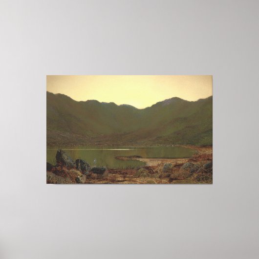 John Atkinson Grimshaw - The Haunt of the Heron Canvas Afdruk (Voorkant)