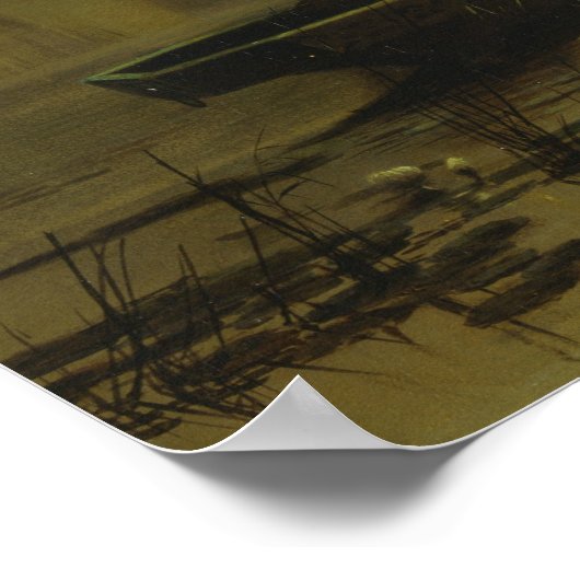 John Atkinson Grimshaw - The Lady of Shalott Poster (Hoek)