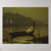 John Atkinson Grimshaw - The Lady of Shalott Poster (Voorkant)