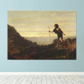 John Atkinson Grimshaw - The Parable of the Lost  Canvas Afdruk (Insitu (Houten vloer))