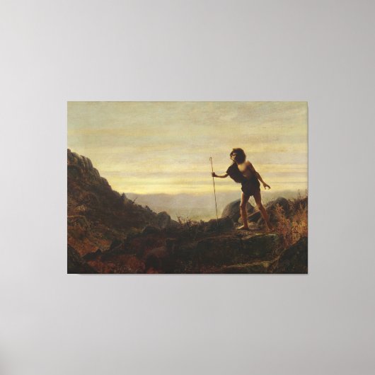 John Atkinson Grimshaw - The Parable of the Lost  Canvas Afdruk (Voorkant)