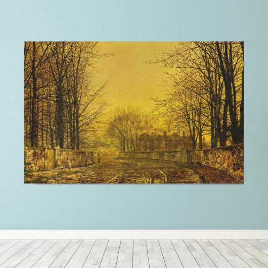 John Atkinson Grimshaw - The Queen’s Highway Canvas Afdruk (Insitu (Houten vloer))
