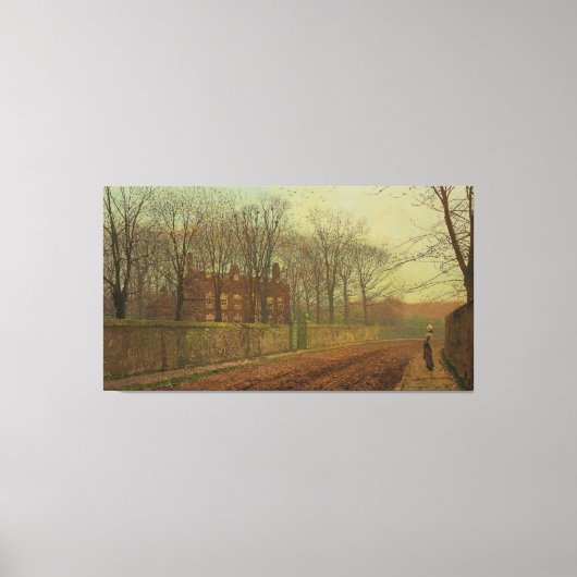 John Atkinson Grimshaw - The Rookery Canvas Afdruk (Voorkant)