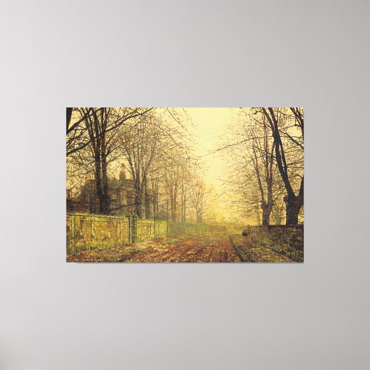 John Atkinson Grimshaw - The Sere and Yellow Leaf Canvas Afdruk (Voorkant)