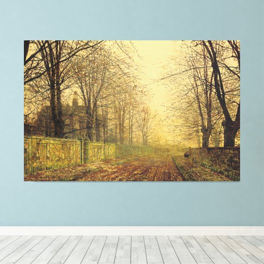 John Atkinson Grimshaw - The Sere and Yellow Leaf Canvas Afdruk (Insitu (Houten vloer))