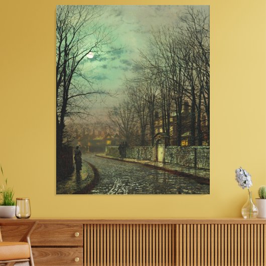 John Atkinson Grimshaw - The Tryst Canvas Afdruk (Insitu (Woonkamer))