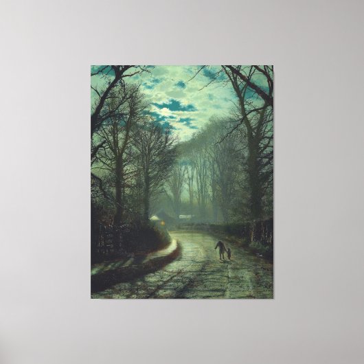 John Atkinson Grimshaw - Thuis aankomen Canvas Afdruk (Voorkant)