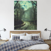 John Atkinson Grimshaw - Thuis aankomen Canvas Afdruk (Insitu (Slaapkamer))