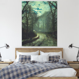 John Atkinson Grimshaw - Thuis aankomen Canvas Afdruk