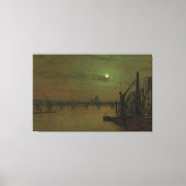 John Atkinson Grimshaw - Waterloo Bridge, Londen Canvas Afdruk (Voorkant)