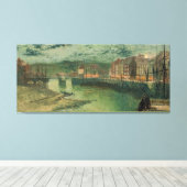 John Atkinson Grimshaw - Whitby Docks  Canvas Afdruk (Insitu (Houten vloer))