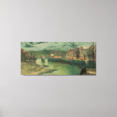 John Atkinson Grimshaw - Whitby Docks Canvas Afdruk (Voorkant)