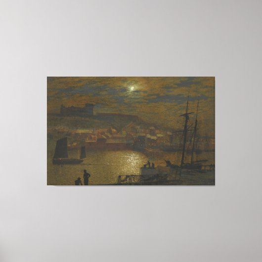 John Atkinson Grimshaw - Whitby From Scotch Head Canvas Afdruk (Voorkant)