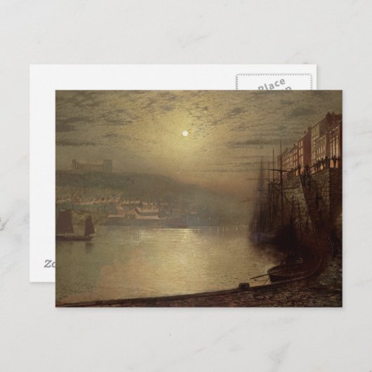 John Atkinson Grimshaw | Whitby (olie op doek) Briefkaart (Voorkant / Achterkant)