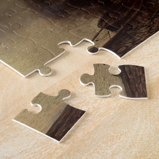 John Atkinson Grimshaw | Whitby (olie op doek) Legpuzzel (Zijkant)