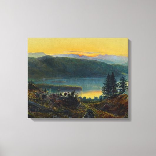 John Atkinson Grimshaw - Windermere Canvas Afdruk (Voorkant)