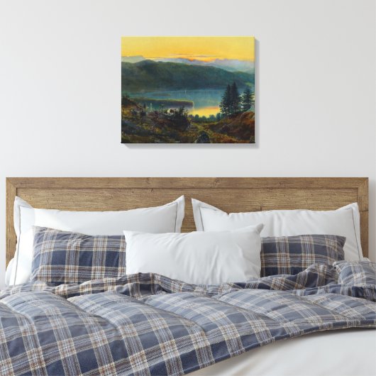 John Atkinson Grimshaw - Windermere Canvas Afdruk (Insitu (Slaapkamer))