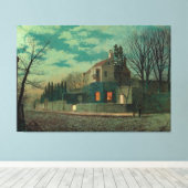 John Atkinson Grimshaw - Yew Court, Scalby  Canvas Afdruk (Insitu (Houten vloer))