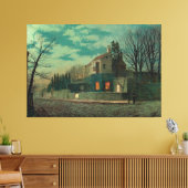 John Atkinson Grimshaw - Yew Court, Scalby Canvas Afdruk (Insitu (Woonkamer))