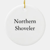 John Audubon Keramisch Ornament (Achterkant)