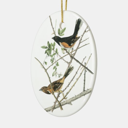John Audubon Rufous-sided Towee Keramisch Ornament (Links)