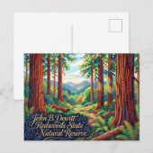 John B. Dewitt Redwoods State Natural Reserve Briefkaart (Voorkant / Achterkant)