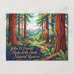 John B. Dewitt Redwoods State Natural Reserve Briefkaart