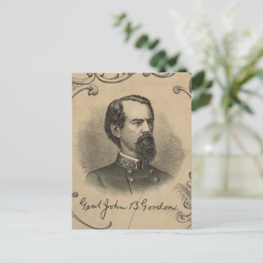 John B. Gordon Briefkaart (Staand voorkant)