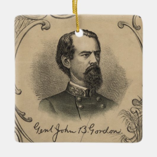 John B. Gordon Keramisch Ornament (Voorkant)