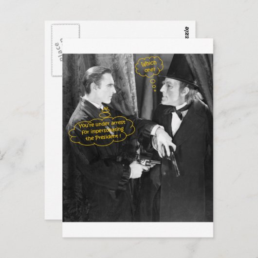 John Barrymore en Gustav von Seyffertitz Sherlock Briefkaart (Voorkant / Achterkant)