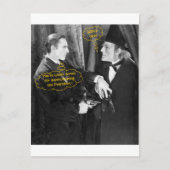 John Barrymore en Gustav von Seyffertitz Sherlock Briefkaart (Voorkant)