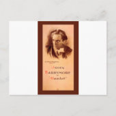 John Barrymore in Hamlet Broadway 1922 Briefkaart (Voorkant)