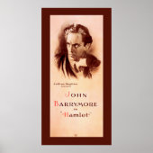 John Barrymore in Hamlet Broadway 1922 Poster (Voorkant)