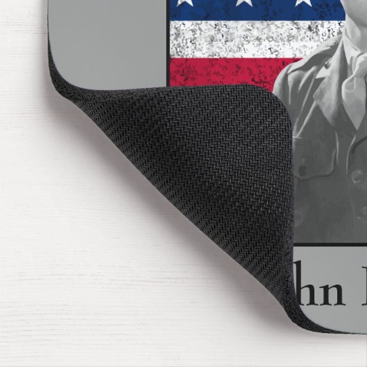 John Basilone en de Amerikaanse vlag Muismat (Hoek)