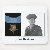 John Basilone en The Medal of Honor Muismat (Voorkant)