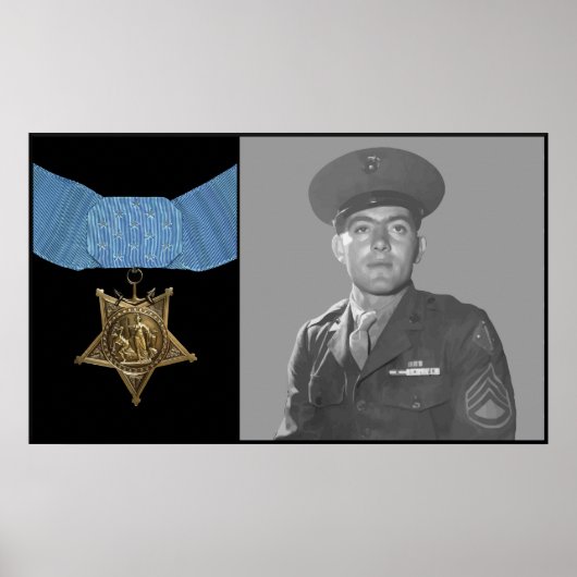 John Basilone en The Medal of Honor Poster (Voorkant)