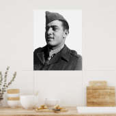 John Basilone - WW2 Hero Poster (Keuken)
